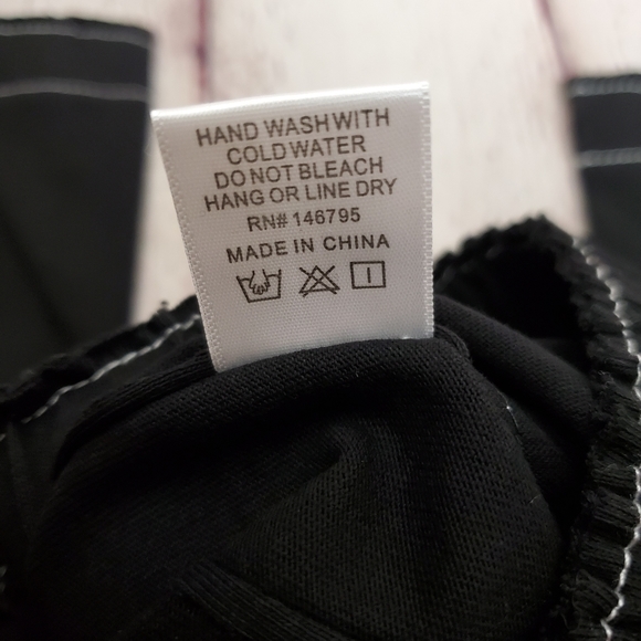 Dee Elly Black 100% Cotton Slim Leg Pull-on Pants - Picture 9 of 12